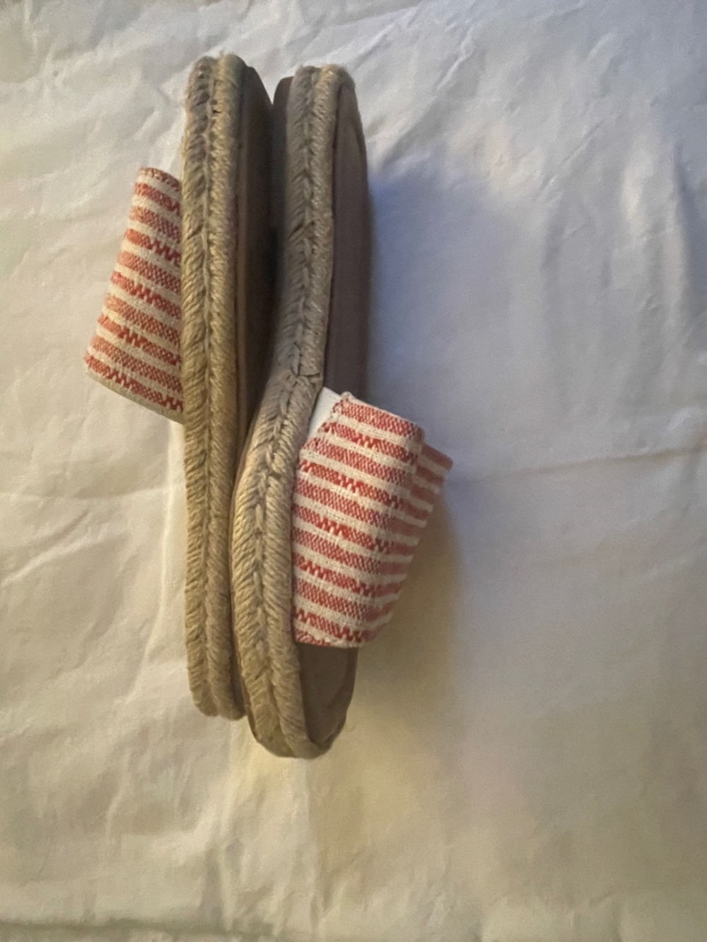 Universal Threads Red/White Striped Sandals